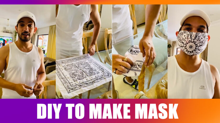 Arjun Bijlani puts up a DIY video on making ‘protective masks’