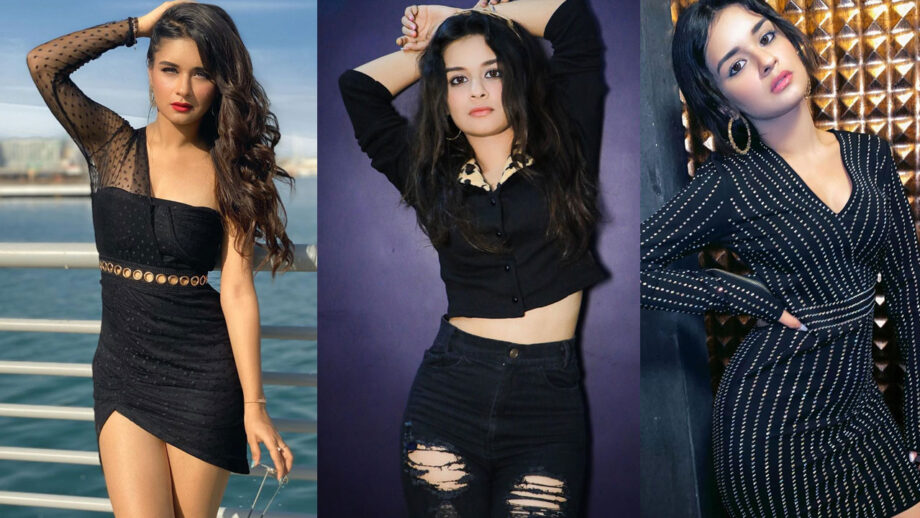Avneet Kaur's Black Outfit Collections