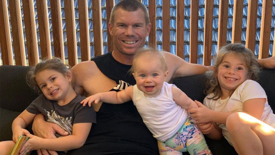 David Warner is a doting father: Check Out
