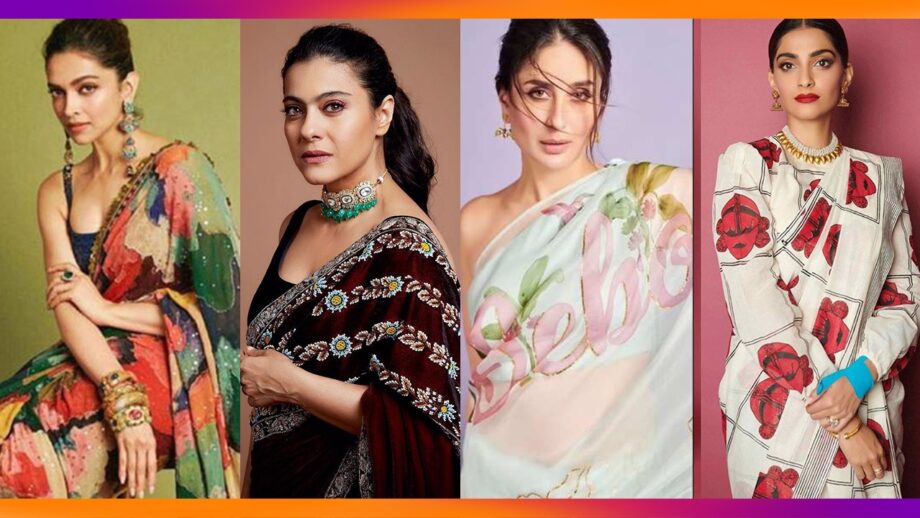 Deepika Padukone, Kajol, Kareena Kapoor, Sonam Kapoor In Saree: Bollywood actress got her style game on point!