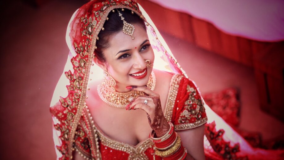 Dreaming about your picture-perfect wedding lehenga? Check Out Divyanka Tripathi's Pics 6