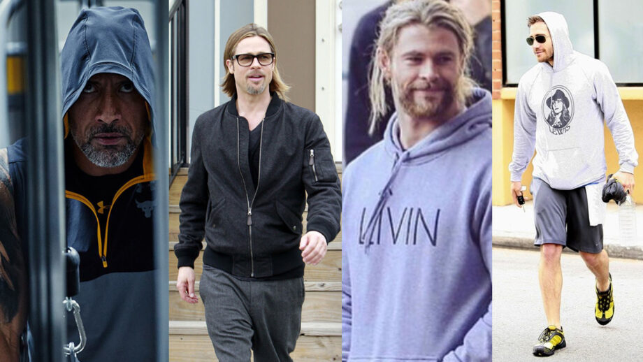 Dwayne Johnson, Brad Pitt, Chris Hemsworth, Jake Gyllenhaal: Who Wore Hoodie Better? 8