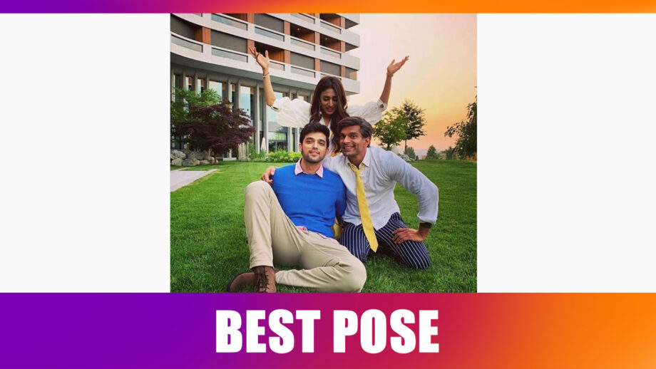 Erica Fernandes with her TWO MEN from Kasautii Zindagii Kay strikes the BEST POSE