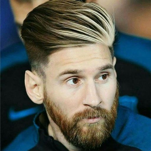 Latest haircut of Leo Messi with Executive Contour hairstyle