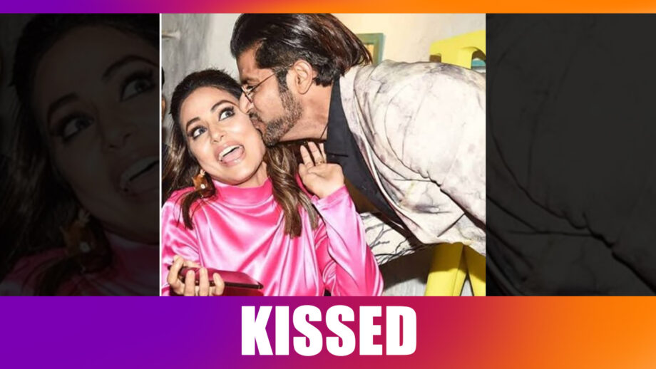 Hina Khan is ecstatic on getting KISSED by Karanvir Bohra