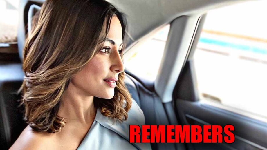 Hina Khan remembers her good old days