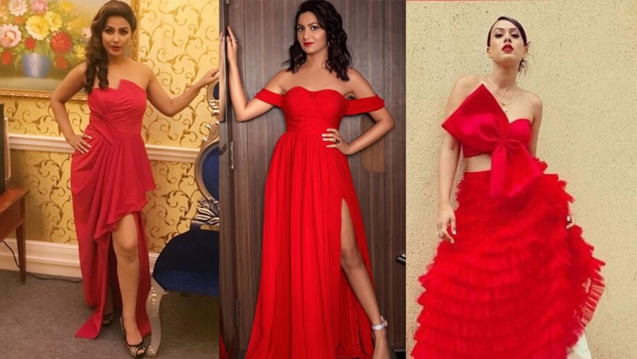 Hina Khan Vs Sriti Jha Vs Nia Sharma: Who pulled off the red gown better?