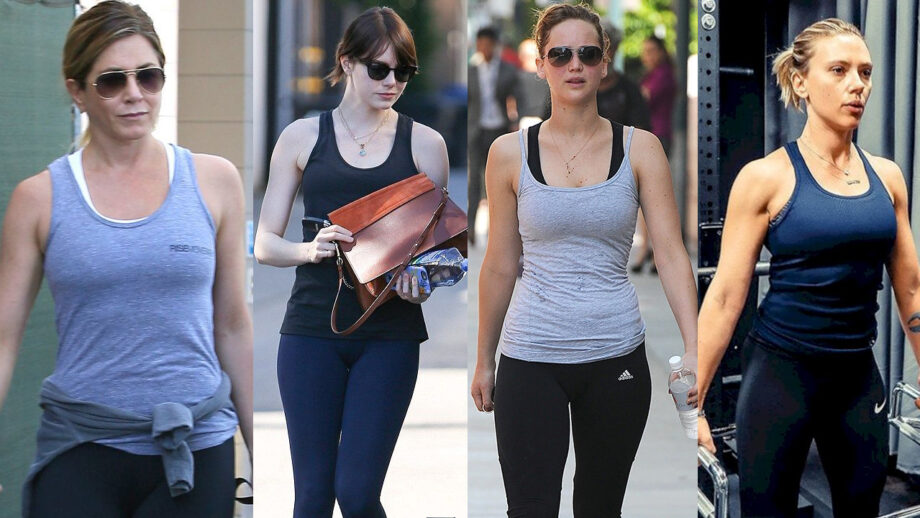 How Jennifer Aniston, Emma Stone, Jennifer Lawrence, Scarlett Johansson Nailed The Gym Wear! 8