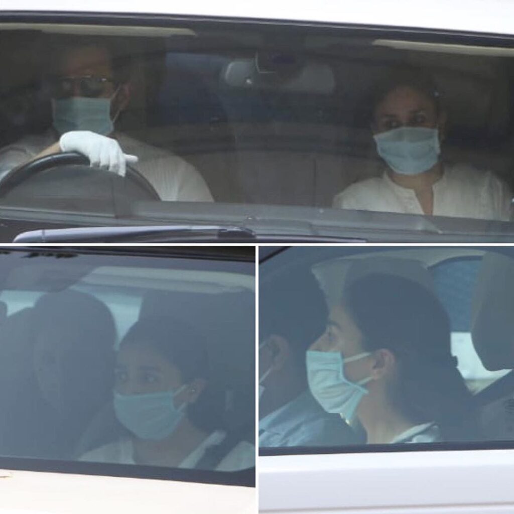 In Photos: Alia Bhatt, Kareena Kapoor Khan, Abhishek Bachchan and Saif Ali Khan leave for Rishi Kapoor's funeral 1