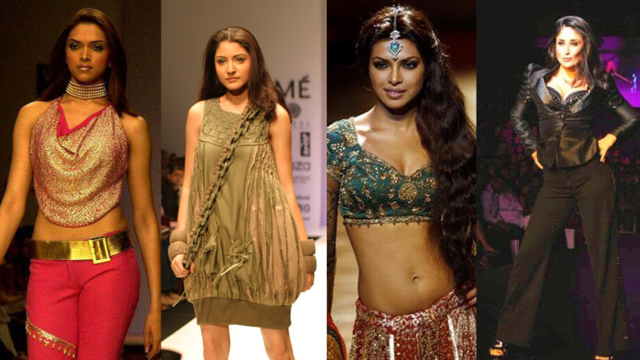 [IN VIDEO] Deepika Padukone, Anushka Sharma, Priyanka Chopra Jonas, Kareena Kapoor Khan's OLD Ramp Walks Will Leave You STUNNED!