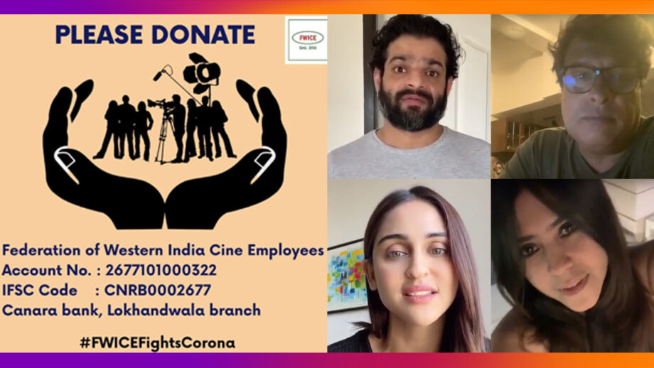 IWMBuzz supports initiative by Sakett Saawhney, Chloe Ferns and Ashoke Pandit of FWICE to help industry’s daily wage earners