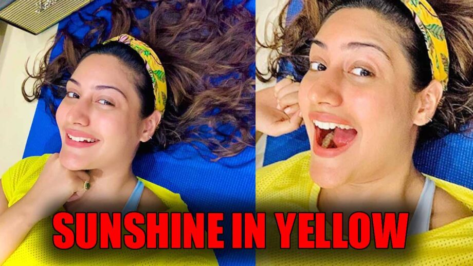 Ishqbaaaz fame Surbhi Chandna beams like sunshine in a yellow top, check out now