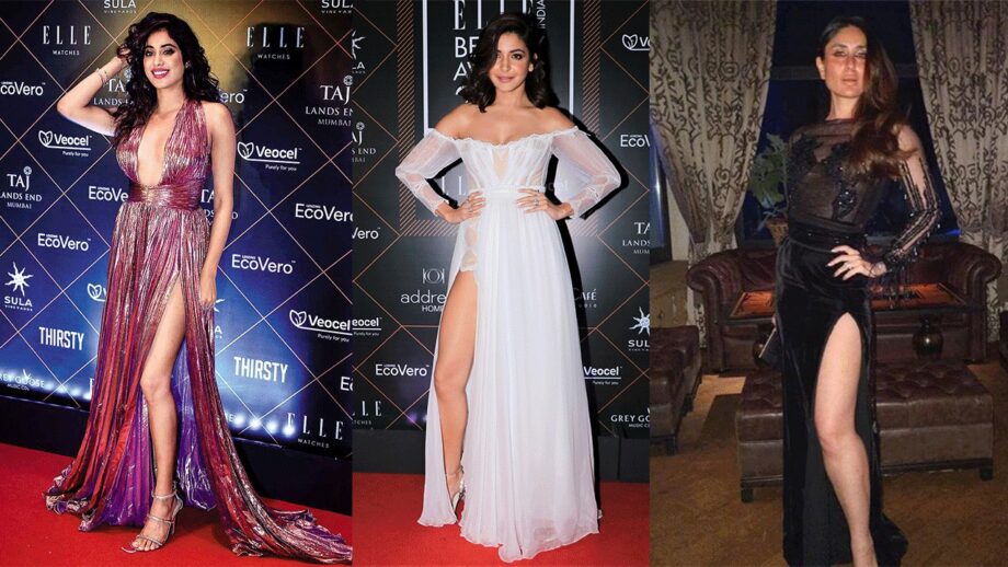 Janhvi Kapoor, Anushka Sharma, Kareena Kapoor: Check out celebs' stylish thigh slit outfits