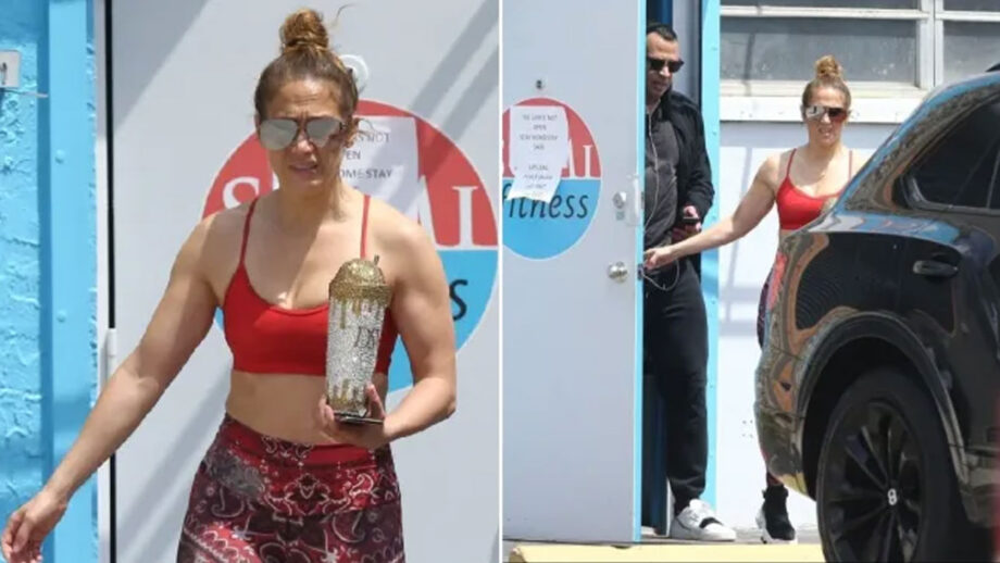 Jennifer Lopez and fiance Alex Rodriguez spotted at gym amidst the lockdown