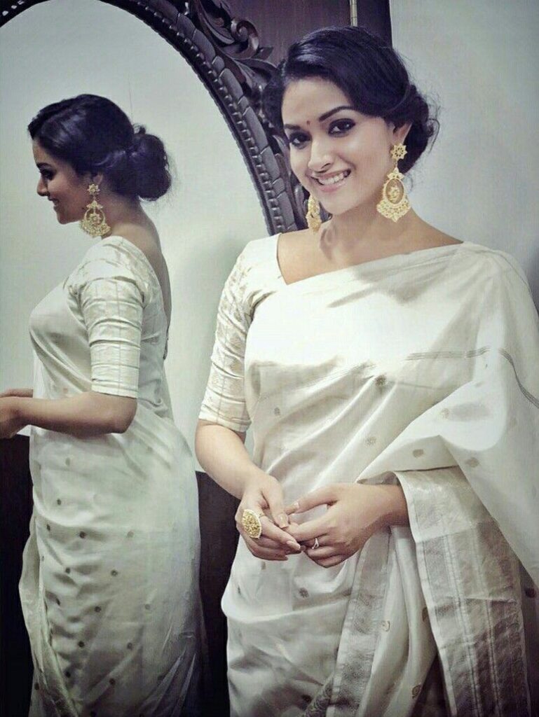 Keerthy Suresh and Samantha Akkineni's summer sarees collection is classy and elegant! - 7