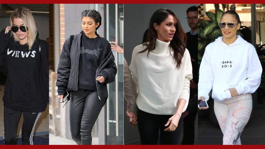 Khloe Kardashian, Kylie Jenner, Meghan Markle, Jennifer Lopez: How To Wear A Sweatshirt In Style This Season? 4