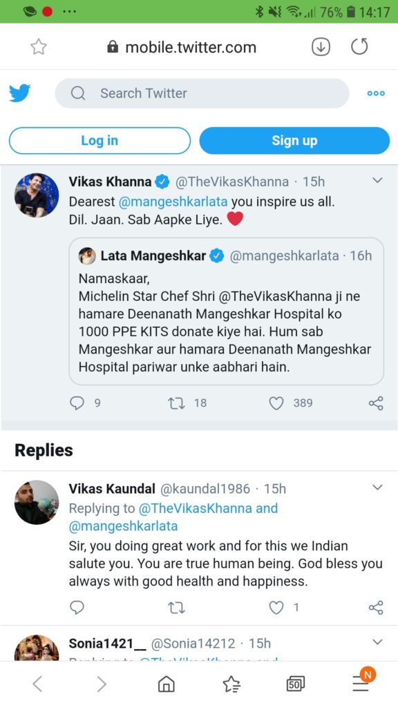 Lata Mangeshkar and Star Chef Vikas Khanna have a ‘mutual admiration’ moment