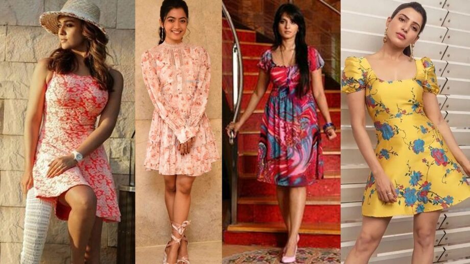 Nayanthara, Rashmika Mandanna, Anushka Shetty, Samantha Akkineni: Add this floral print mini dress to your wishlist right now