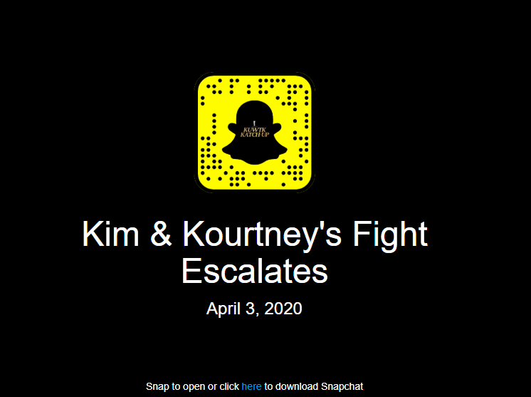 OMG:  Kim Kardashian and Kourtney Kardashian’s feud turns physical 1