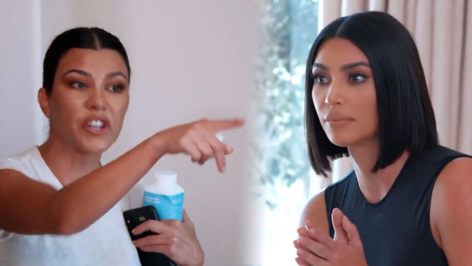 OMG:  Kim Kardashian and Kourtney Kardashian’s feud turns physical