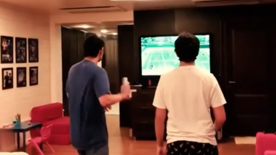 Quarantine Goals: South superstar Mahesh Babu plays virtual tennis with son Gautam