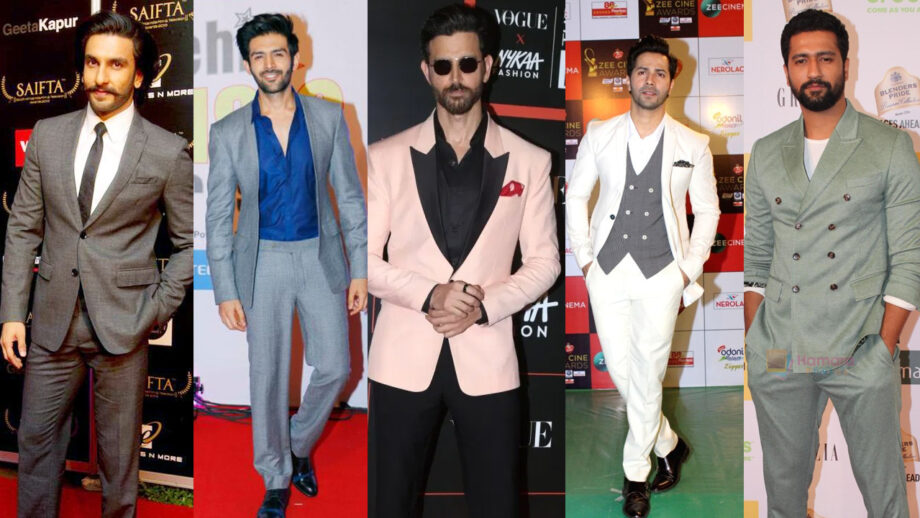 Ranveer Singh, Kartik Aaryan, Hrithik Roshan, Varun Dhawan, Vicky Kaushal: Who Carries Best Red Carpet Look?