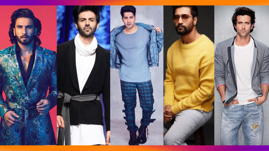 Ranveer Singh, Kartik Aaryan, Varun Dhawan, Vicky Kaushal, Hrithik Roshan: These Bollywood Actors' most iconic outfits that became fashion trends