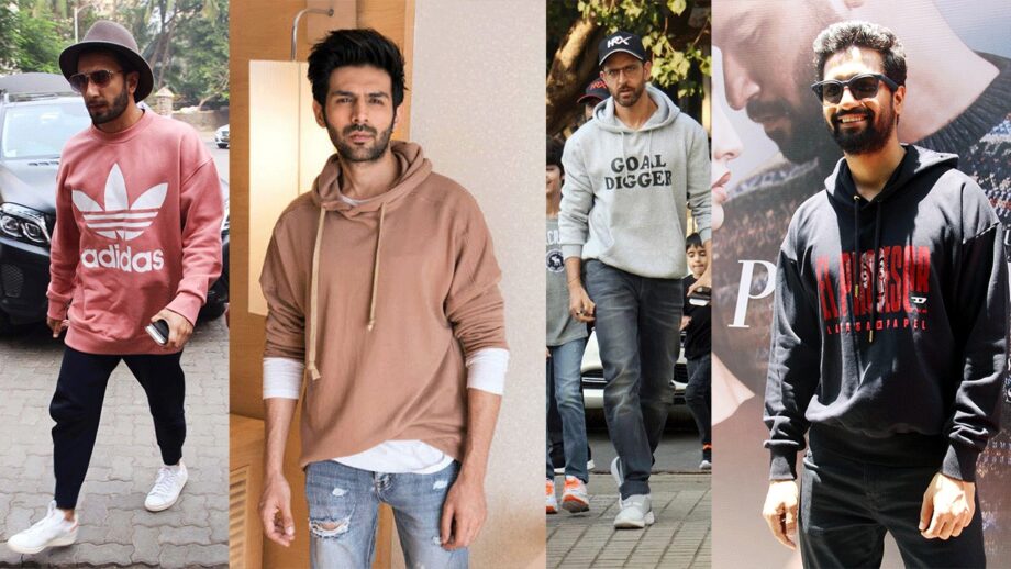 Ranveer Singh, Kartik Aryan, Hrithik Roshan, Vicky Kaushal: How To Wear A Sweatshirt In Style This Season? 8