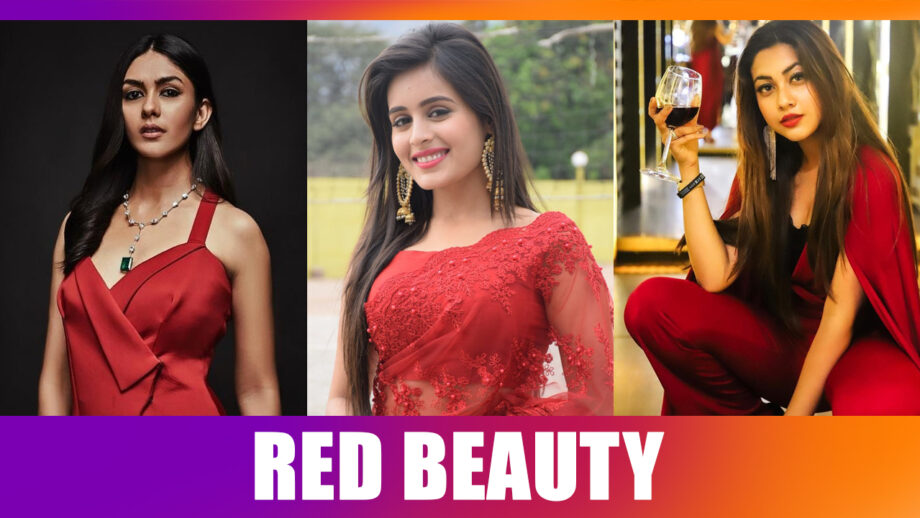 Rhea Sharma, Reem Shaikh, Mrunal Thakur: Which actor looks best in RED?