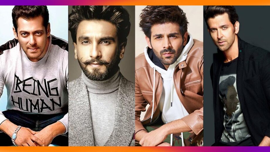 Salman Khan, Ranveer Singh, Kartik Aryan, Hrithik Roshan: Stylish Bollywood actors