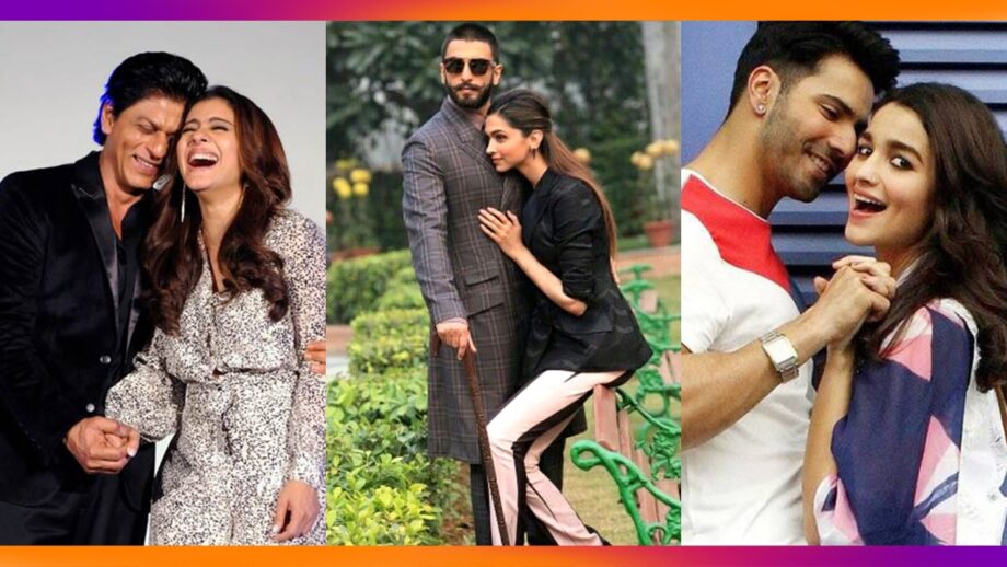 Shah Rukh Khan- Kajol, Ranveer Singh- Deepika Padukone, Alia Bhatt- Varun Dhawan: Famous couples from Bollywood that are ruling people's hearts