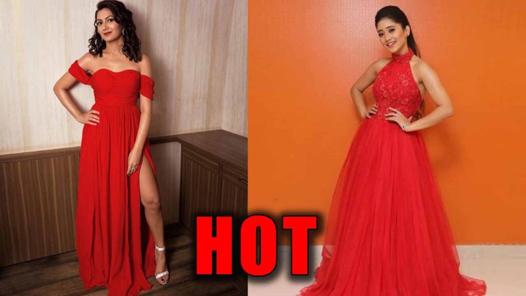 Shivangi Joshi or Sriti Jha: Which actress looks HOT in red gown?