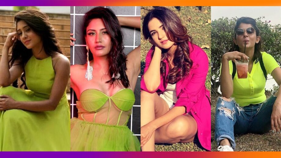 Shivangi Joshi, Surbhi Chandna, Jasmin Bhasin, Jennifer Winget: Which TV celebs make your heads turn with these neon shades?