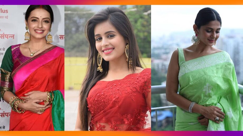 Shrenu Parikh Vs Rhea Sharma Vs Jennifer Winget: Best Celebrity Silk Saree Looks!