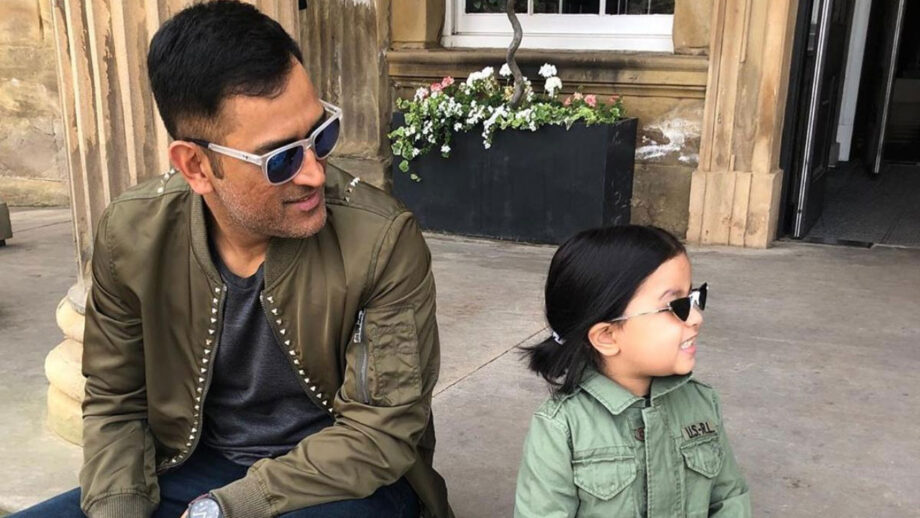 So cute: MS Dhoni enjoys bike ride with daughter Ziva