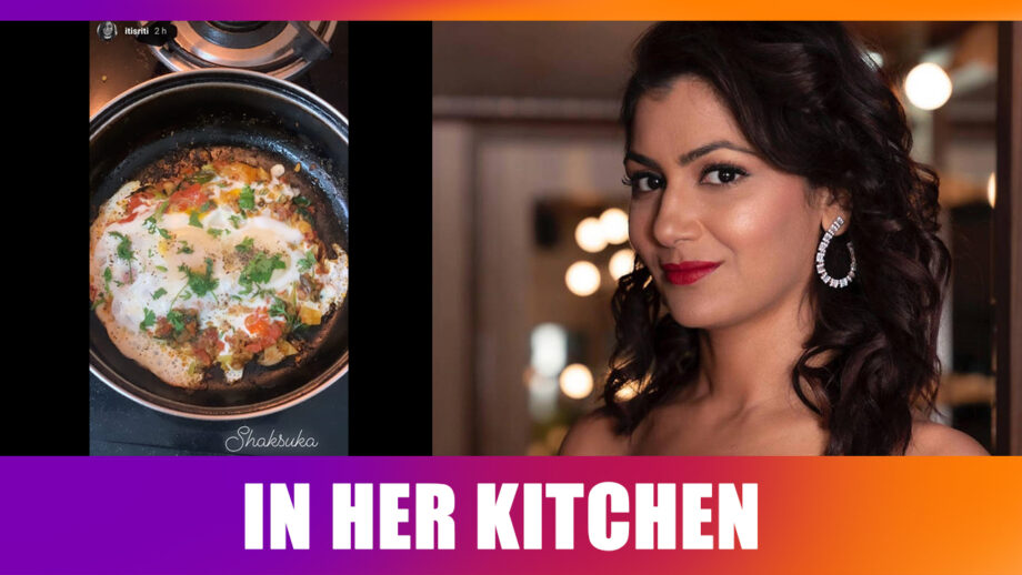 Sriti Jha takes to the kitchen to cook a yummy dish