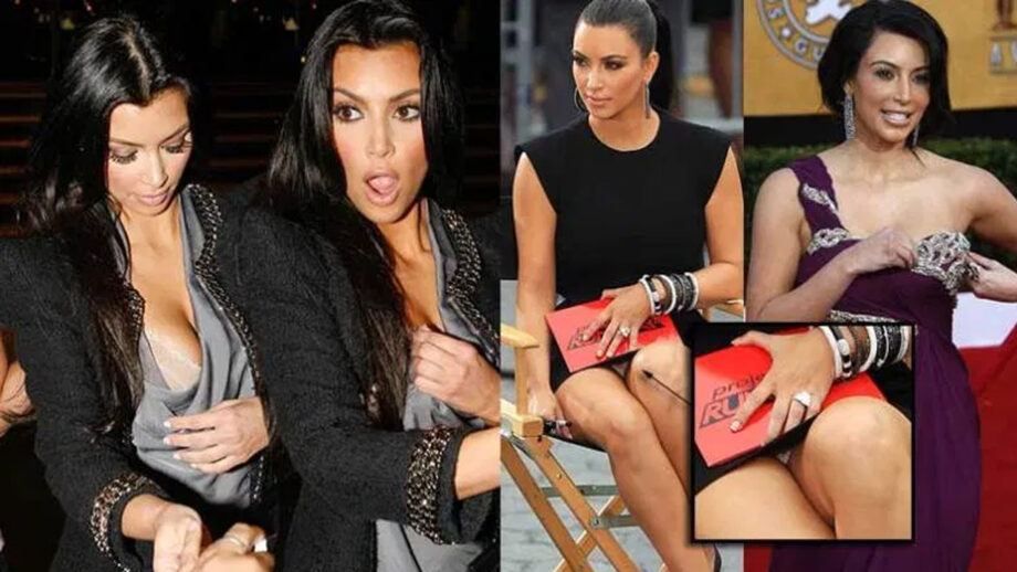 When Kim Kardashian Suffered Wardrobe Malfunction In These Outfits! 3