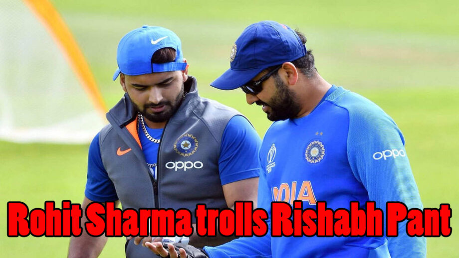When Rohit Sharma TROLLED Rishabh Pant in a video chat with Jasprit Burmah