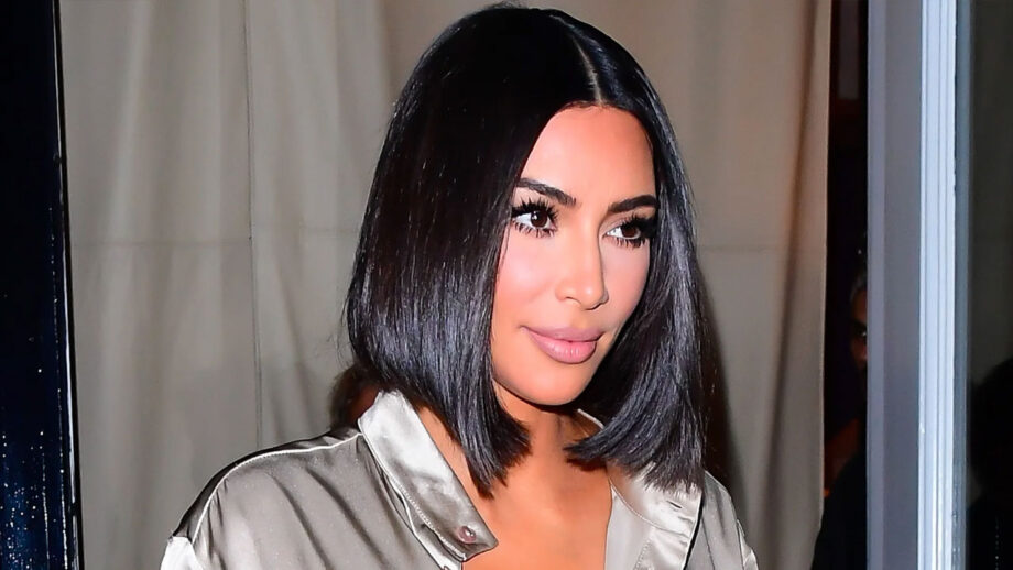 WOW: Kim Kardashian sizzles in a grey outfit paired with a maang tikka