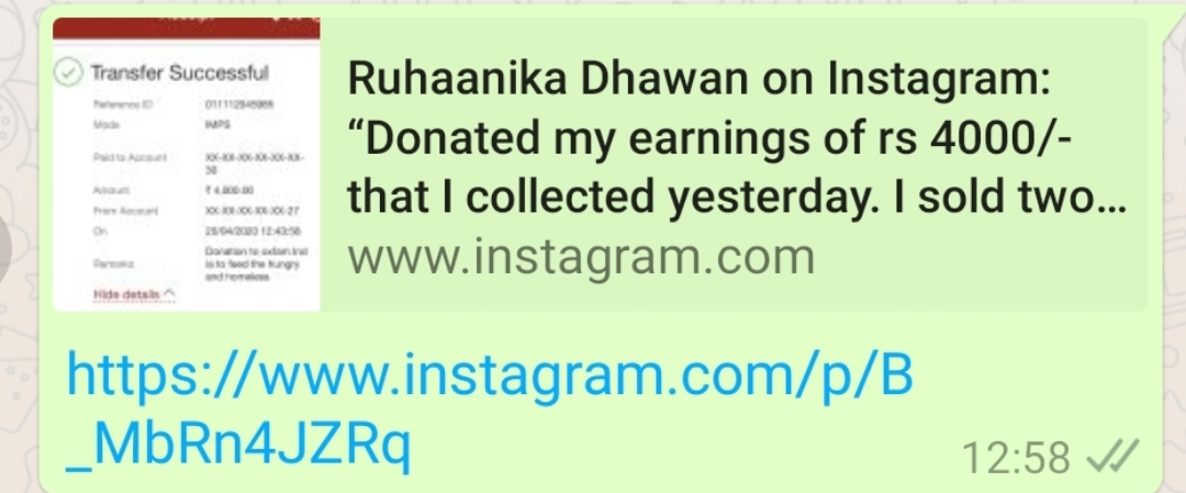 Yeh Hai Mohabbatein fame Ruhaanika Dhawan donates her earning for COVID 19 cause: Read More