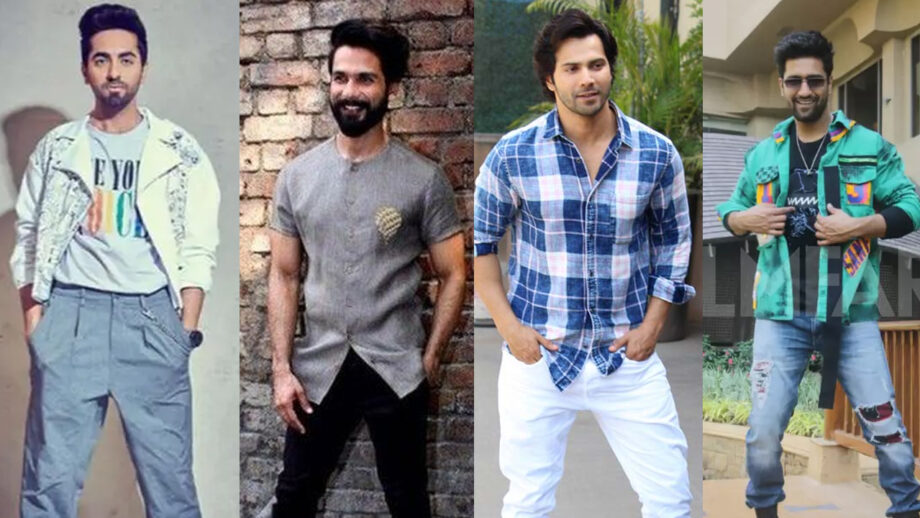 8 Pictures Of Ayushmann Khurrana, Shahid Kapoor, Varun Dhawan And Vicky Kaushal In Their Off-Beat Looks!