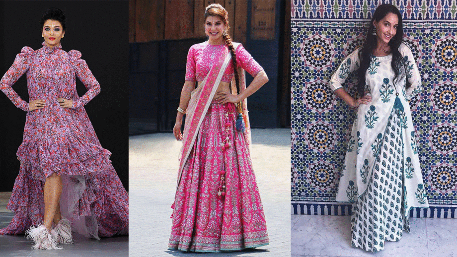 Aishwarya Rai Bachchan, Jacqueline Fernandez And Nora Fatehi Look Breathtaking In Designer's Collection 6