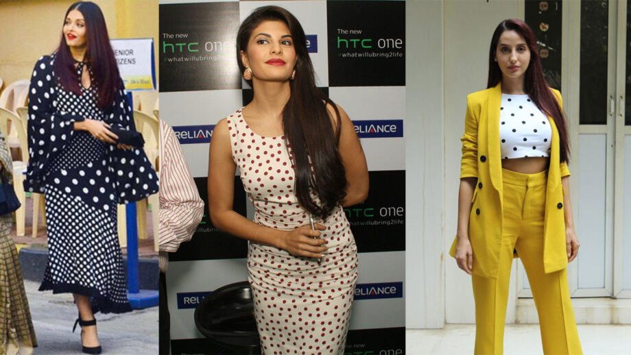 Aishwarya Rai Bachchan, Jacqueline Fernandez, Nora Fatehi: Who Pulled Off Old-Fashioned Polka Dot Outfits Better?