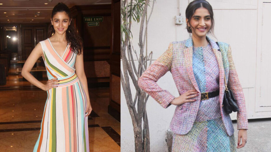 Alia Bhatt VS Sonam Kapoor: Who Styled In Rainbow Colored Outfit Better?