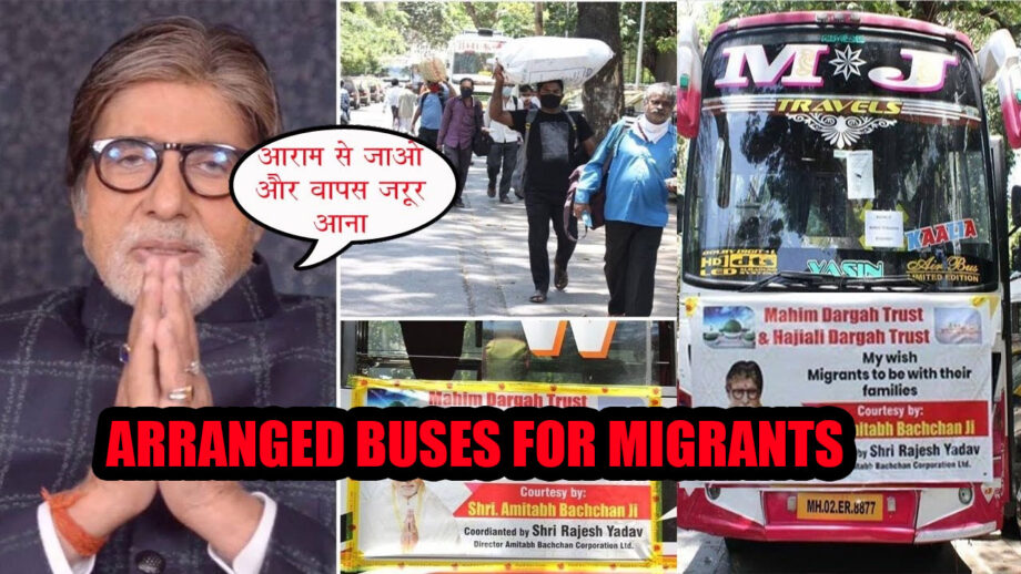 Amitabh Bachchan does a Sonu Sood, arranges travel for migrants