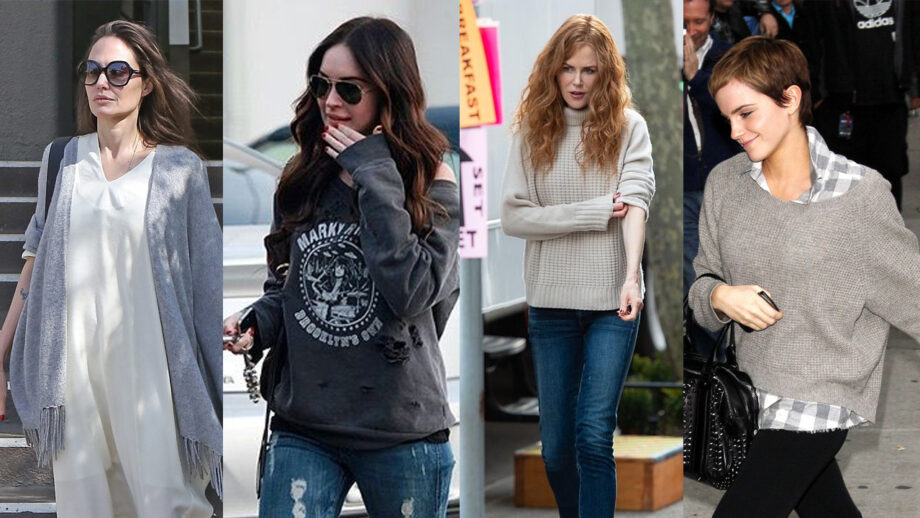 Angelina Jolie, Megan Fox, Nicole Kidman, And Emma Watson's Pictures Prove Oversized Outfits Are Celebrity's Favourite! 4