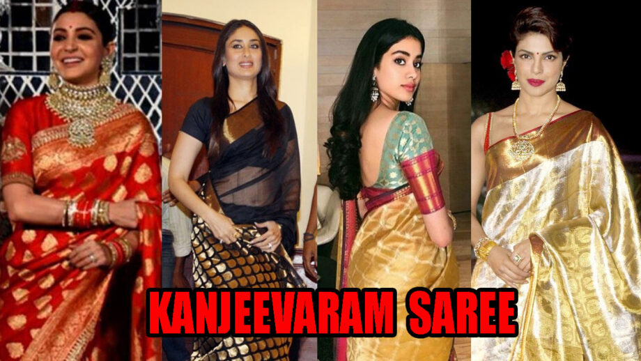 Anushka Sharma, Kareena Kapoor Khan, Janhvi Kapoor, Priyanka Chopra Jonas: Who Carried the Kanjeevaram Saree Better?