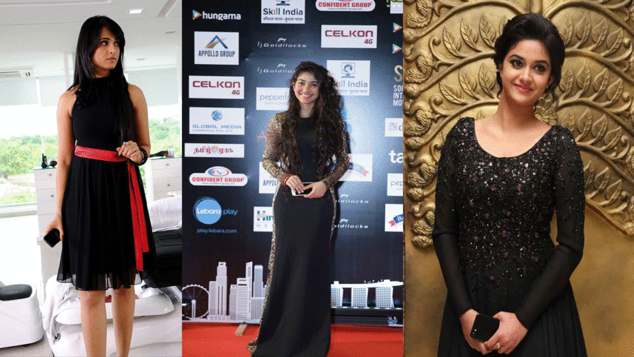Anushka Shetty, Sai Pallavi, And Keerthy Suresh Show How To Wear All Black And Look Hot! 8