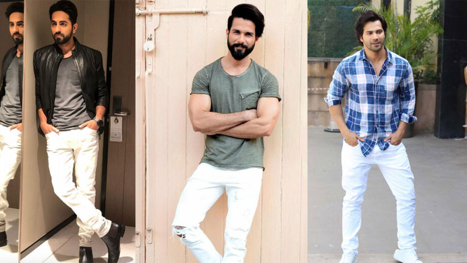 Ayushmann Khurrana, Shahid Kapoor, Varun Dhawan: These Celebs Are Wearing White Jeans In Style