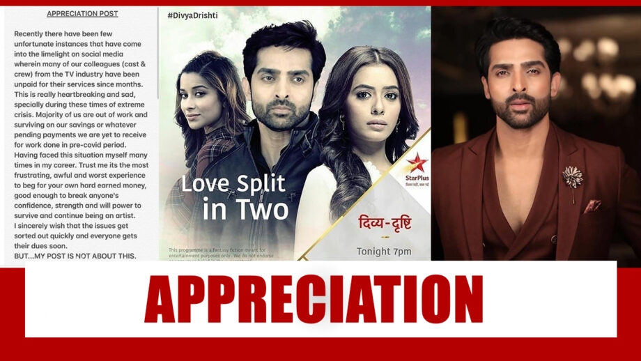 Commendable: Divya Drishti Producers get ‘appreciated’ by lead actor Adhvik Mahajan, read here